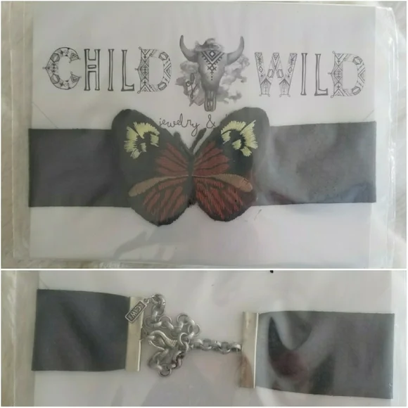 CHILD OF WILD // ltd ed monarch butterfly patch python embossed leather - Picture 14 of 15